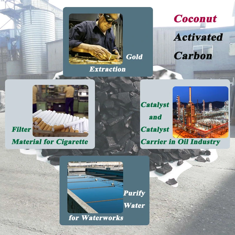 Gold Extraction Granular Coconut Shell Activated Carbon for Heavy Industry